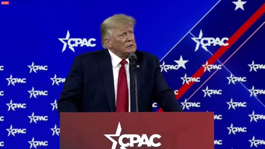 WATCH: CPAC Crowd Stands as Trump vows “we will not surrender our culture, we will not surrender our faith, we will not surrender our values, we will not surrender our history”